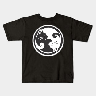 Cat Ying Yang Kids T-Shirt